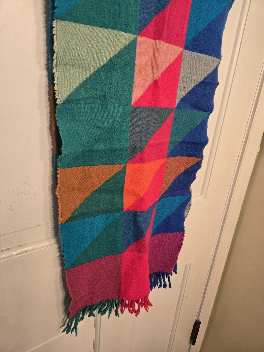 Geometric Colorblock Scarf - Multicolor